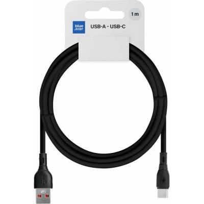Blue Star PJ68-25-3 USB A na USB C 3A 60 W ECO 1m černý