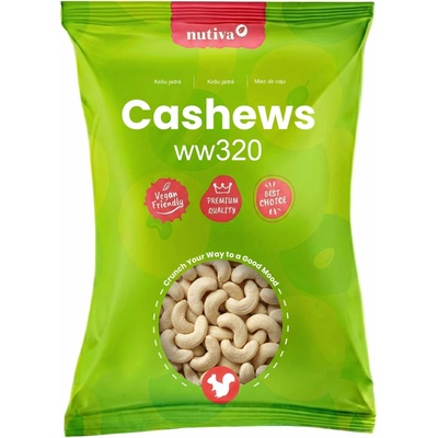 NUTIVA Kešu orechy premium WW320 1000 g