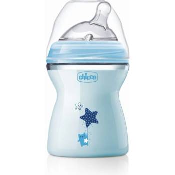 Chicco Шише за хранене Chicco - Natural Feeling РР, за момче, 250 ml, 2м+ (N0243)