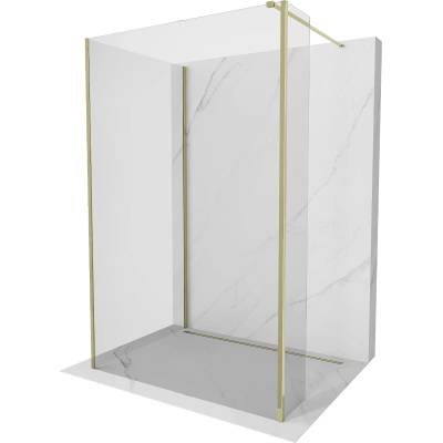 Mexen Kioto душ кабина Walk-in 100 x 70 x 30 cm, прозрачна, златна - 800-100-070-221-50-00-030 (800-100-070-221-50-00-030)