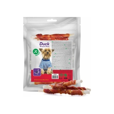JK ANIMALS Meat Snack Duck Wrapped Sticks wrap s kačacím mäsom na byvolie tyčinke 500 g