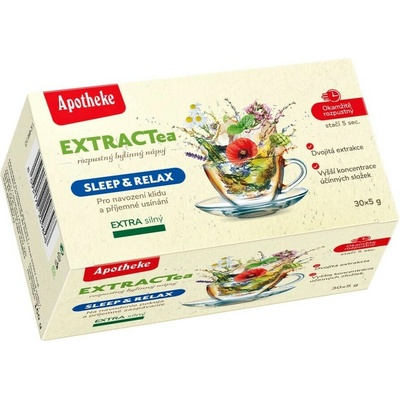 Apotheke EXTRACTea Sleep&Relax bylinný nápoj 30 x 5 g