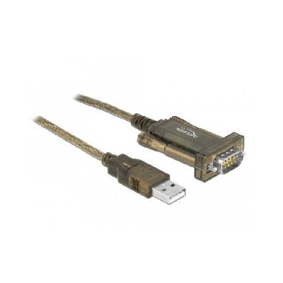 Адаптер Delock 64073 USB към Serial DB9 RS-232 Prolific, С LED индикатор (64073) (64073)