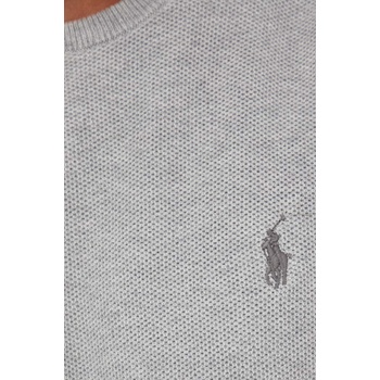 Ralph Lauren Памучен пуловер Polo Ralph Lauren в сиво от лека материя 710918163 (710918163)