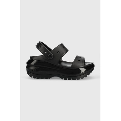 Crocs Чехли Crocs Classic Mega Crush Sandal в черно с платформа 207989 (207989.001)