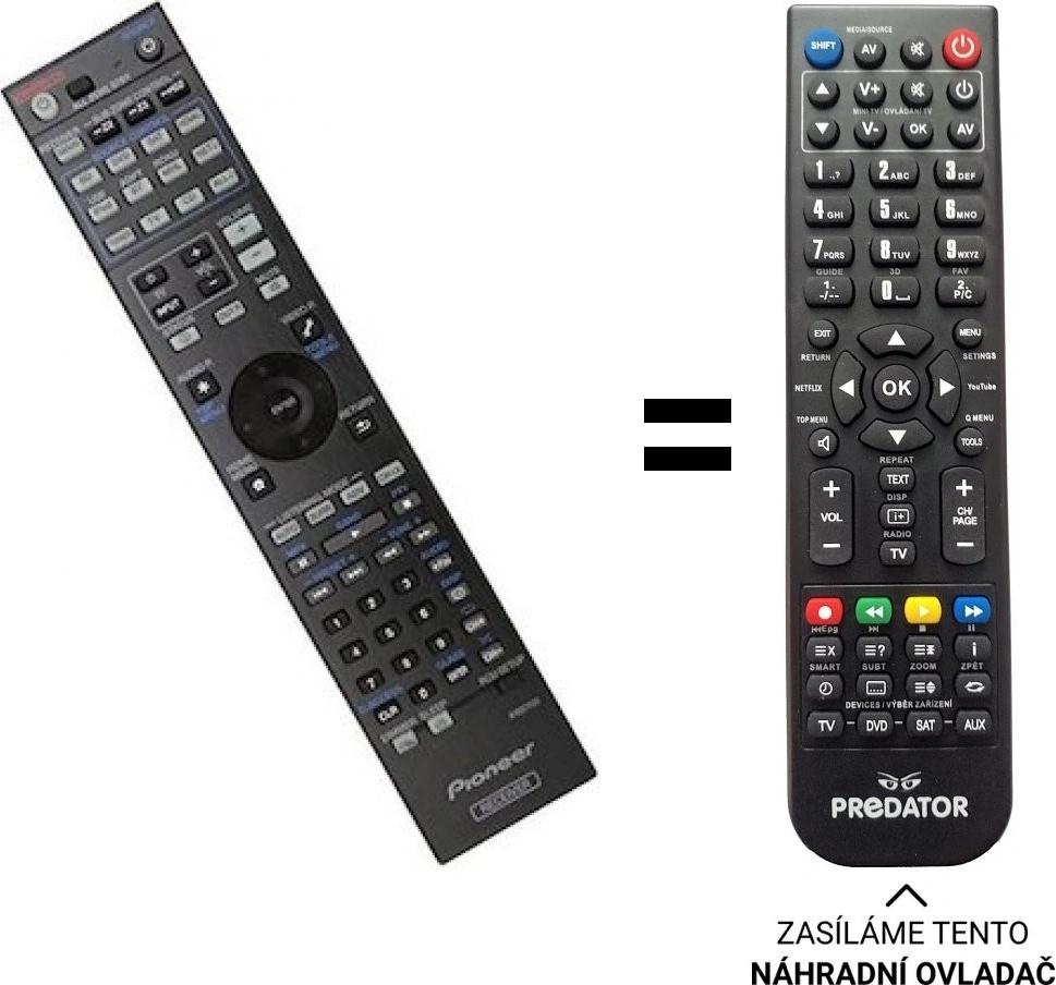 thumbnail image 2 of TCNOUMT AXD7739 Wireless Remote Control For Pioneer VSX-45, VSX-95, VSX-1130-K AV Receivers 2 of 2