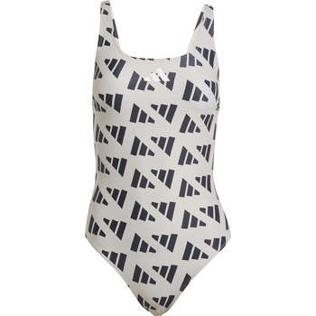Image 1 of Adidas Бански костюм Adidas Logo Graphic V-Back Swimsuit - Winder/Black
