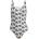 Adidas Бански костюм Adidas Logo Graphic V-Back Swimsuit - Winder/Black