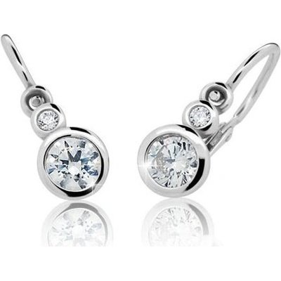 Cutie Jewellery náušnice C1984B CZ White biele zlato