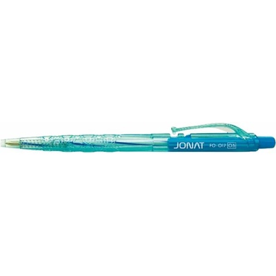 FlexOffice Химикалка, 0, 25 мм, с бутон, смесен корпус, FLEXOFFICE "Jonat", синя FO-017BLUE (FO-017BLUE)