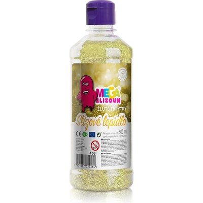 Megaslizoun lepidlo na sliz třpytivé žluté 500 ml