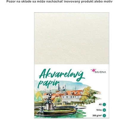 Skicár akvarelový papier A5 300g 10ks
