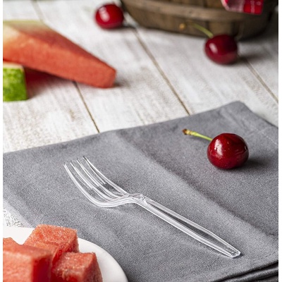 Вилици за многократна употреба прозрачни all4horeca 50БР (Р- 292106)