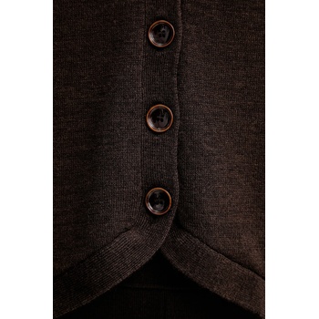 Sessun Вълнен елек Sessun в кафяво от лека материя 25109008 (25109008)