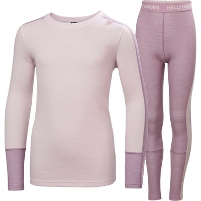 Helly Hansen Jr Lifa Merino Midweight Set Purple Clay