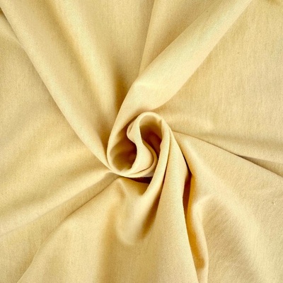 Tričkovina s lycrou Washed 200g - Žlutá hořčicová