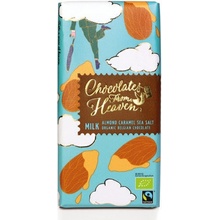 Chocolates from Heaven BIO mléčná čokoláda s karamelizovanými mandlemi a mořskou solí 37 % 100 g