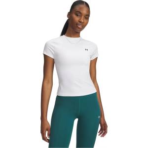 Under Armour Дамска фланелка с къс ръкав Under Armour Womens Motion Short Sleeve Performance Gym Top - White