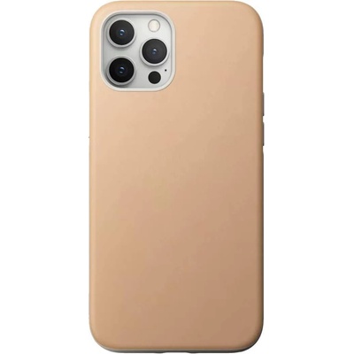 Nomad Leather Rugged Case - кожен (естествена кожа) кейс за iPhone 12, iPhone 12 Pro (бежов)
