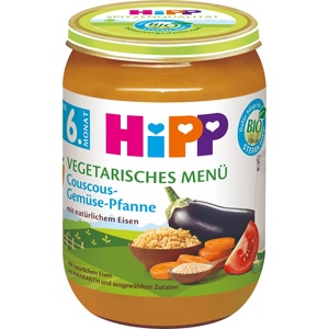 Hipp Био ястие Hipp - Кускус със зеленчуци, 190 g (6218) - baby