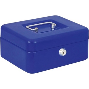  Метална каса Yanda 20x16x9 cm Син (2507019-06-120-1801) - officebox