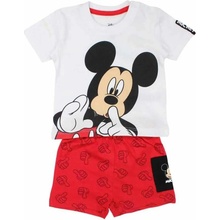 Kojenecká letní souprava Mickey červená