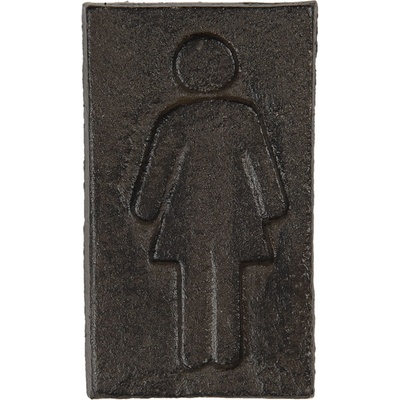 Kovová cedule označení dámy - 6*1*11 cm - Clayre & Eef