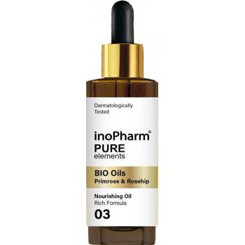 Image 1 of inoPharm Серум за лице и шия, шипка и вечерна иглика, 30 ml