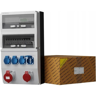 Stavební rozvaděč s elektroměrem Schuko Mennekes Doktorvolt DV-0823-D