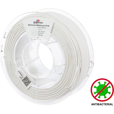 Spectrum 81553 филамент, SafeGuard PLA, 0.25kg, 1.75mm, полярно бяло (81553)