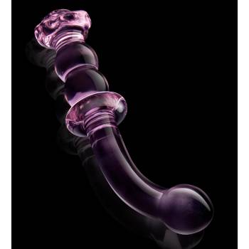 Image 1 of DreamToys Glaze Glass Rosebud G-Spot Dildo Pink