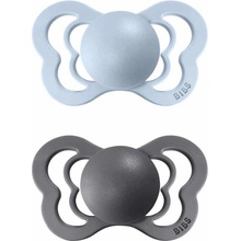 Bibs Couture anatomické cumlíky kaučuk 2ks Iron / Baby Blue