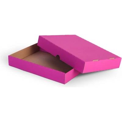 Krabička dno + víko 322 x 241 x 51 mm - růžová