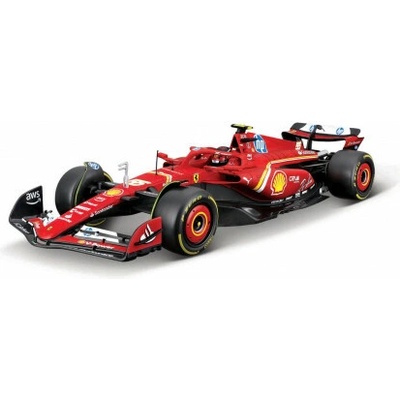 Bburago FORMULA RACING F1 Ferrari Scuderia SF-24 2024 55 Carlos Sainz 1:18