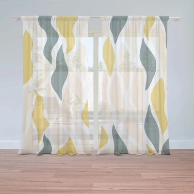 Sablio Záclony Harmonie tvarů: 2ks 150x250cm