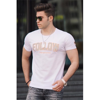 Madmext Мъжка тениска 4615 - Бяла 288083 (288083_Бяло)