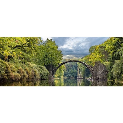 Dimex MP-2-0060 Panoramatická vliesová fototapeta na zeď Krajina s obloukovým mostem rozměry 375 x 150 cm