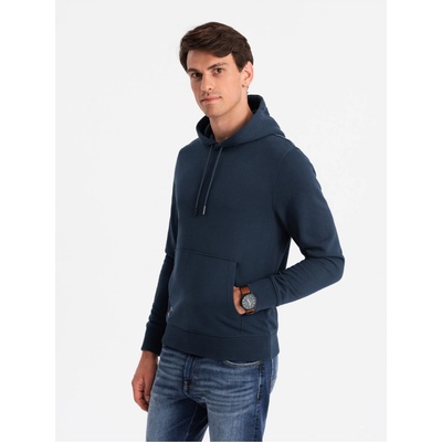 bavlněná mikina Basic s klokankou a kapucí Ombre Clothing