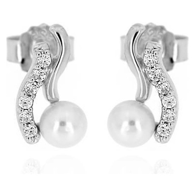 Zlatnictví U Kostela náušnice notičky s perlou 979