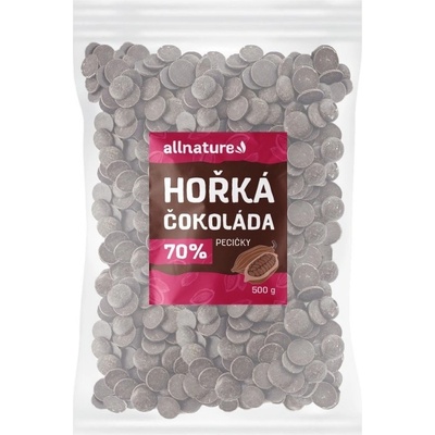 Allnature Hořká čokoláda 70% 500 g – Zbozi.Blesk.cz