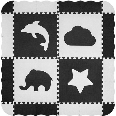 Milly Mally Penové puzzle podložka sivá 24 dielikov