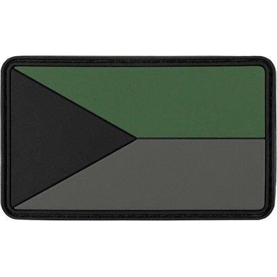 Vlajka ČR 8x5cm na suchý zip olive – Sleviste.cz
