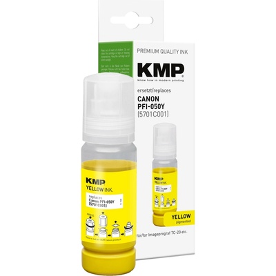 Inkoust KMP Canon PFI-050Y - kompatibilní