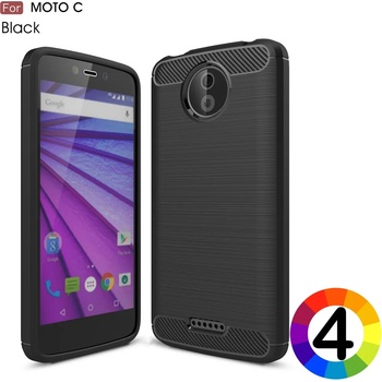 Image 1 of Motorola Moto C Удароустойчив Carbon Fiber Калъф и Протектор