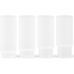 ferm LIVING Чаша за дълги напитки RIPPLE 300 ml, комплект от 4 бр. , бял, твърди LIVING (FERM1104269323)