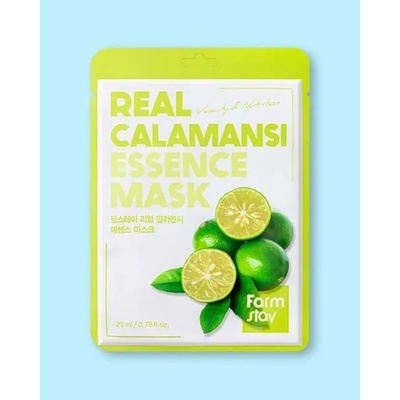 FARM STAY Памучна маска за лице с каламанси - Farm stay Real Callamansi Essence Mask