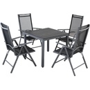 ZahradnyNabytok Záhradná hliníková zostava Bern 1+4 - antracit WPC