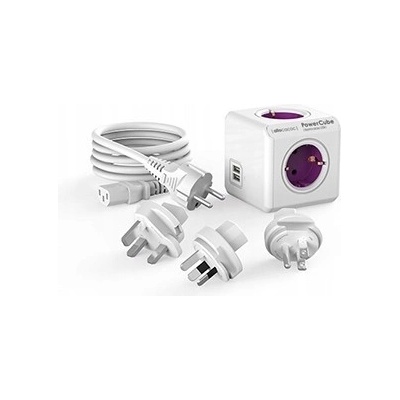 Allocacoc PowerCube ReWirable + 3 zástrčky + kabel IEC EU FR