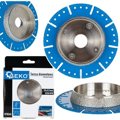 Diamantový kotúč na rezanie a zrážanie hrán PVC rúr 125 mm, GEKO