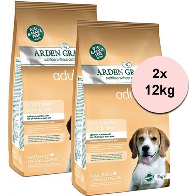 ARDEN GRANGE Adult rich in fresh pork & rice 2 x 12 kg